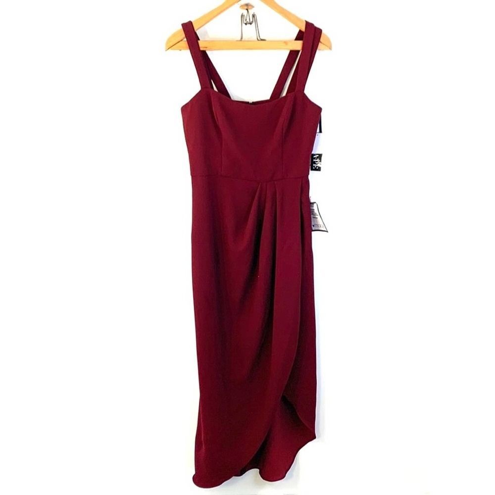 Xscape Burgundy Dress